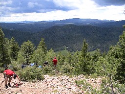 Looking twords Beaubien from Trail Peak